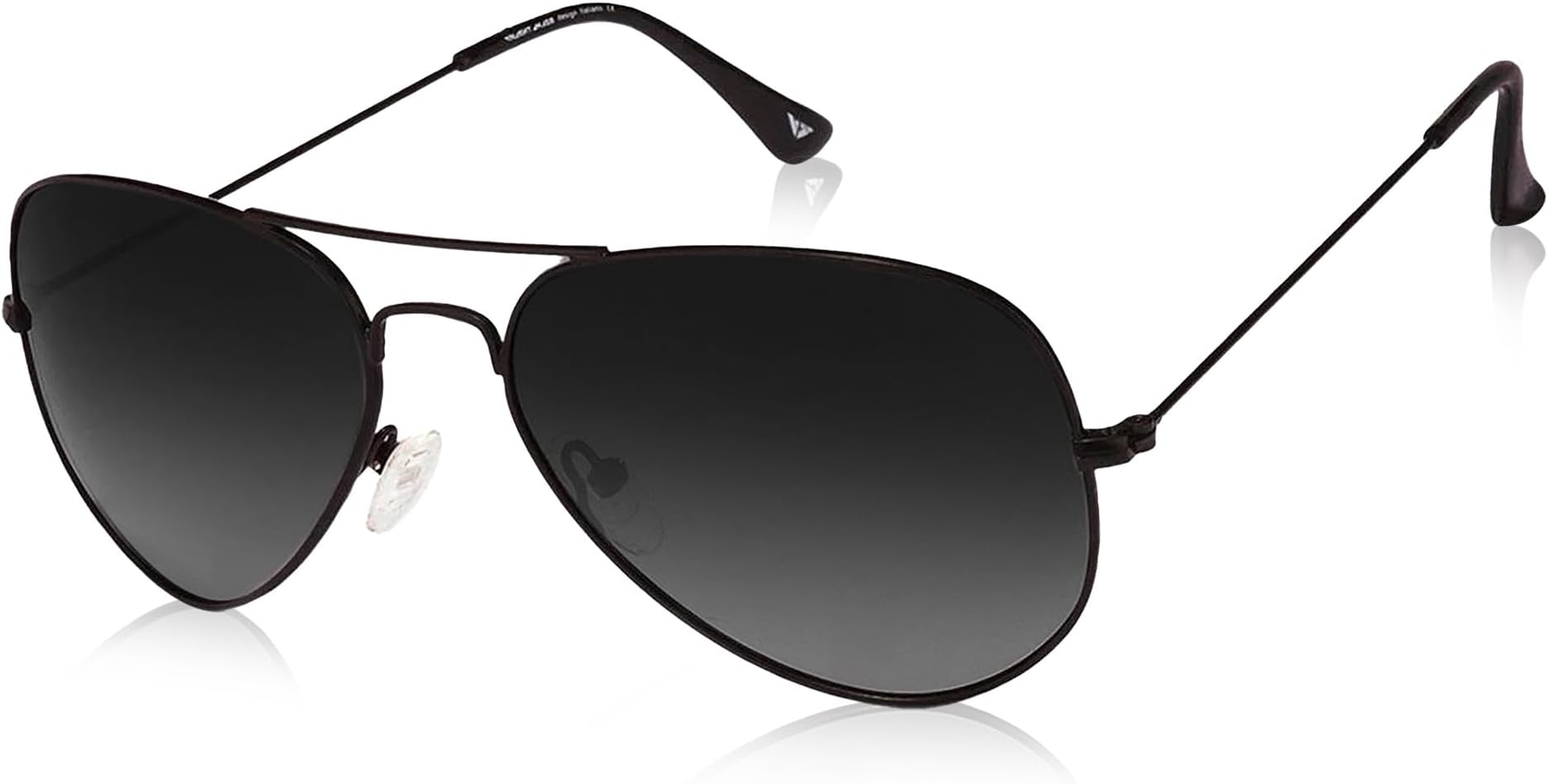 By Lenskart | Full Rim Pilot Branded Latest and Stylish Sunglasses | Polarized and 100% UV Protected | Men & Women | Medium | VC 5158/P (Color:-Black/Grey Lens)-Pack of 1