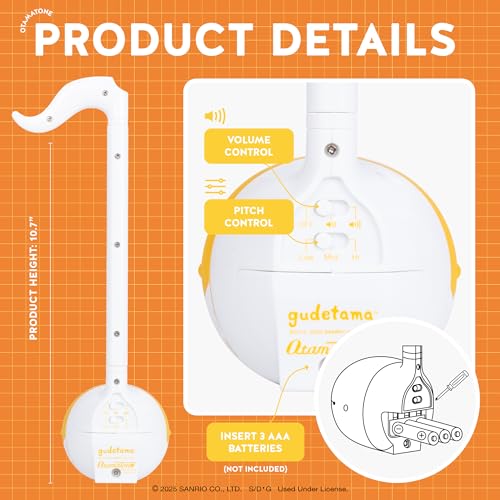 Image of Otamatone Special Edition Sanrio (Gudetama) - Fun Electronic Musical Toy Synthesizer Instrument by Maywa Denki (Official Licensed) [Includes Song Sheet and English Instructions]