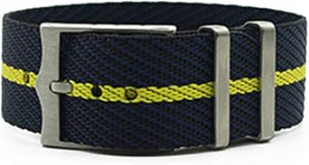 Cinturino QNJ Nuovo design Moda Cinturino sportivo Tela di alta qualità  Cinturino in nylon Nato Speciale per Tudor Black Bay Braccialetti colorati  per orologi 20mm 22m 20mm Nero Blu-Giallo : Amazon.it: Orologi