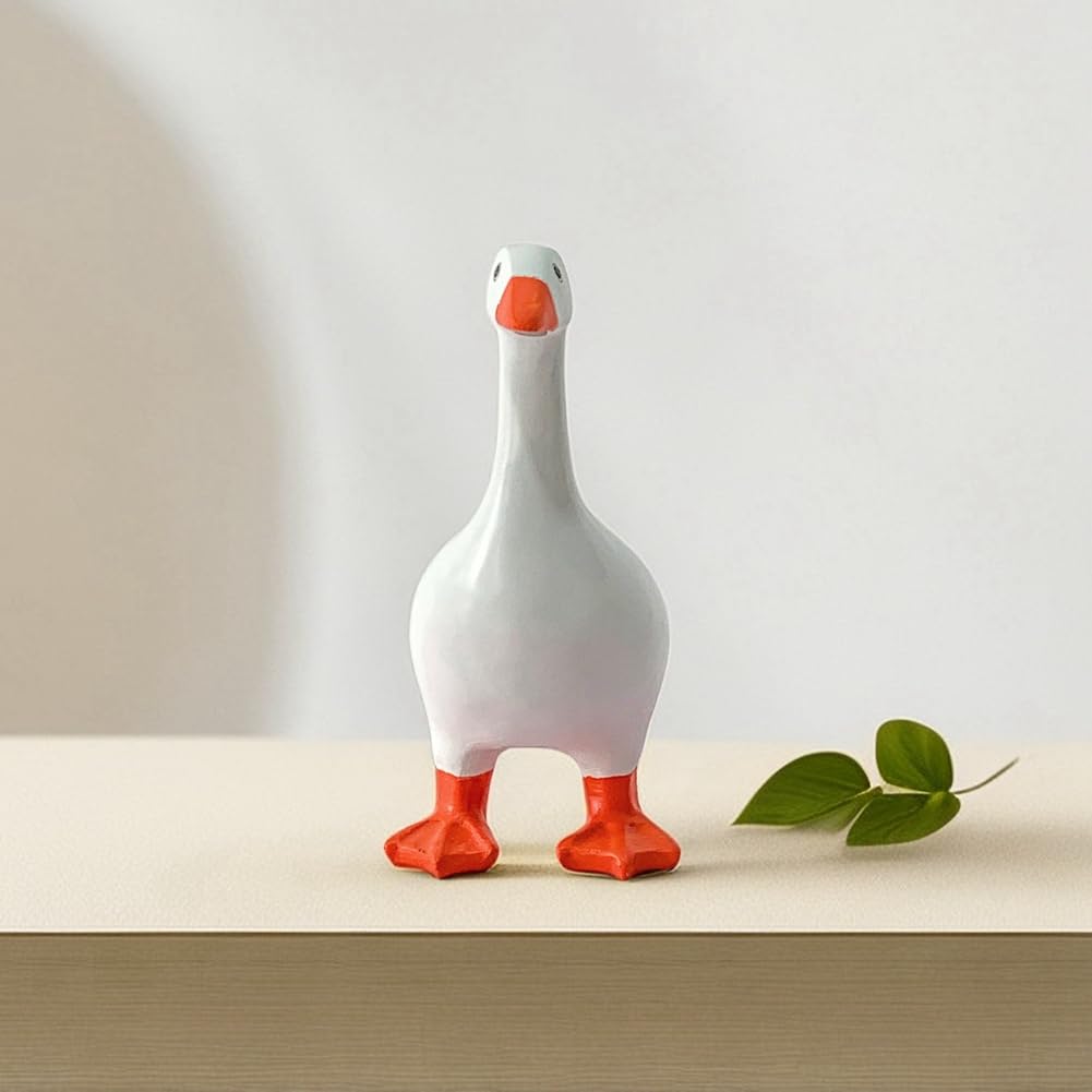 Portachiavi Magnetico Con Oca E Statua Di Anatra Per Decorazioni Per La