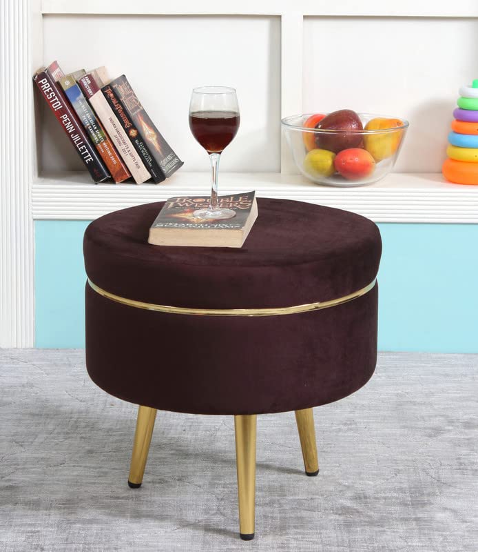 Velvet Foot Rest Puffy for Sofa