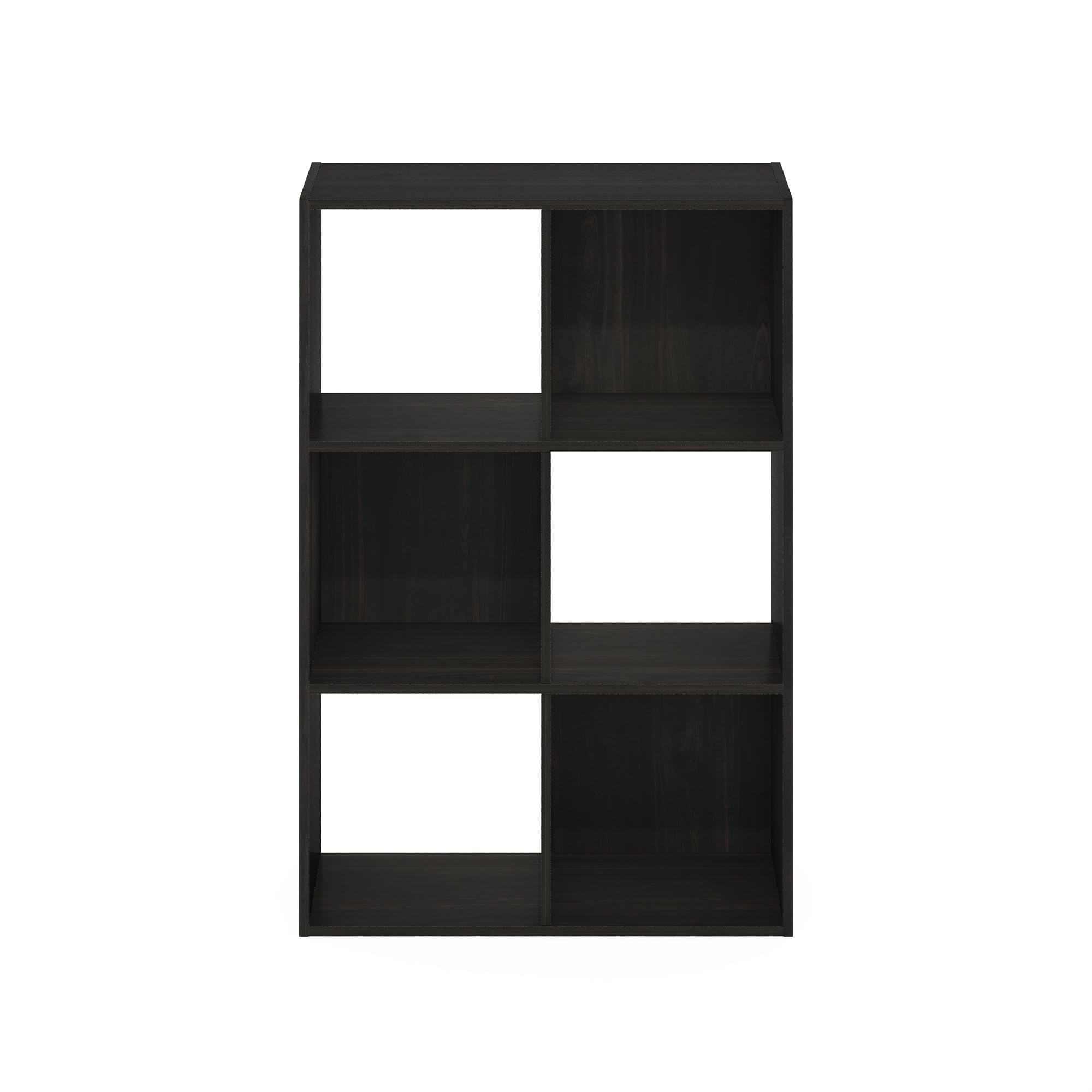 Furinno PELLI Organisateur de Placard 6 Cubes, étagères Ouvertes pour Dressing, Chambre, Salon, Expresso, Espresso