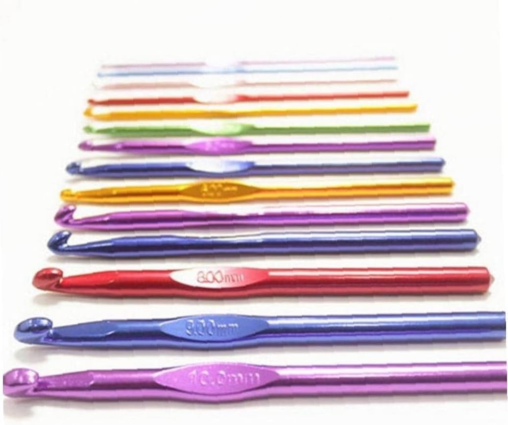 4pcs / Set Aluminum Knitting Needles Crochet Weave Crochet Needles Hook Crochet Starter Kit Attractive Design
