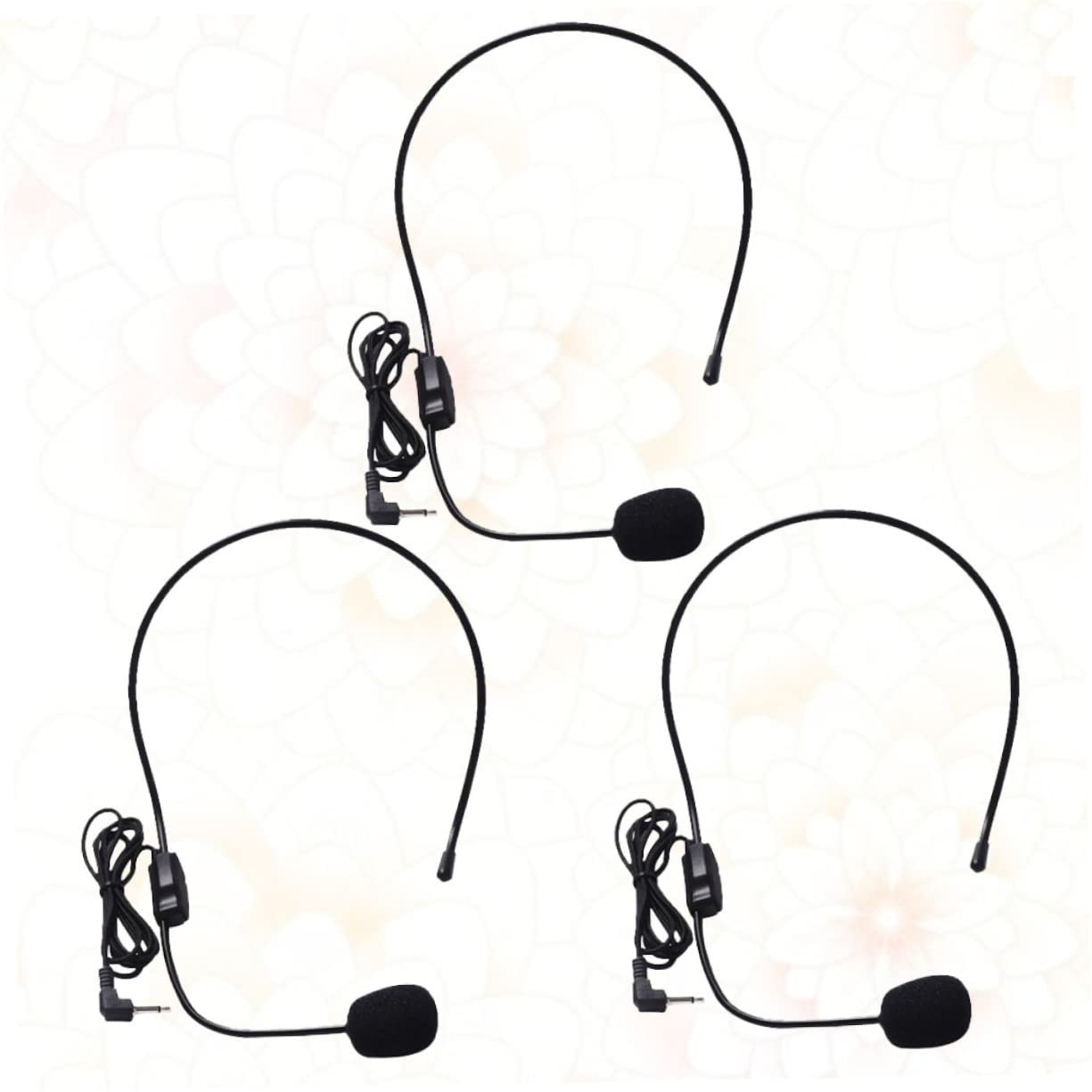 SUPVOX 3sets Microphone for Pc Head-Mounted Speaker Mic Portable Voice Amplifier Simple Design Suitable for Teaching 3pcs*3