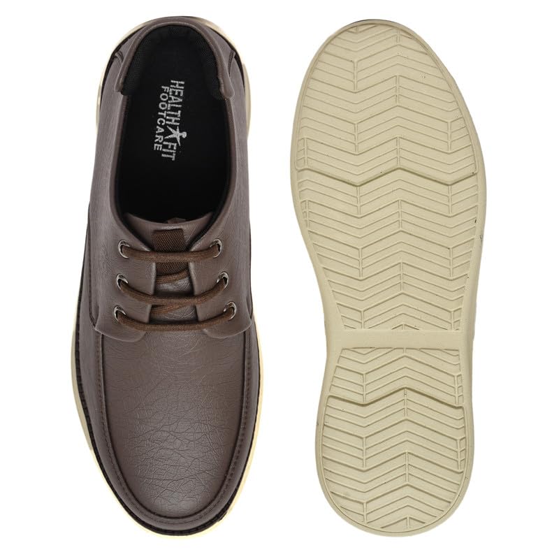 Image of HEALTH FIT Super Comfortable & Breathable Soft Sole Ultra-Lightweight Shoes Everyday Stylish & Durable Classic Design Shoe for Men's 1733