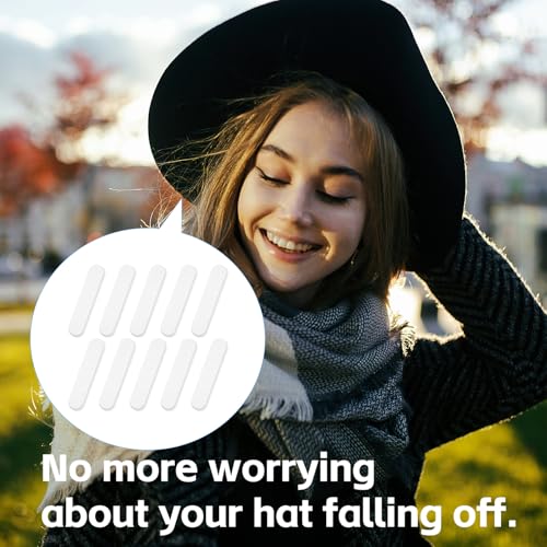 Image of 10 Pack Hat Size Reducer, Hat Size Tape, Inserts Liner Foam Reducing Tape for Men and Women's Hats, Caps (10, White)