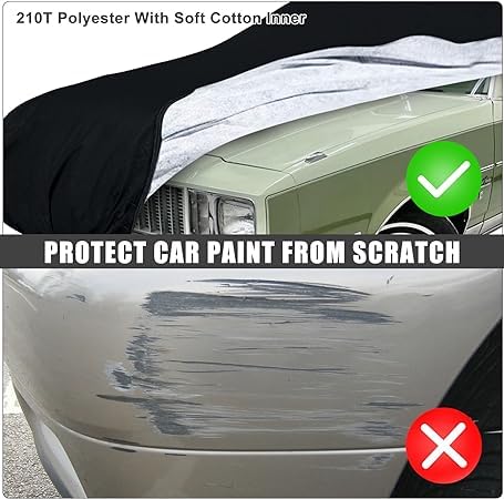 Waterproof Car Cover Compatible with 1978-1997 Oldsmobile Cutlass Supreme Sedan Coupe Accessories 210T All Weather Car Covers with — view 5