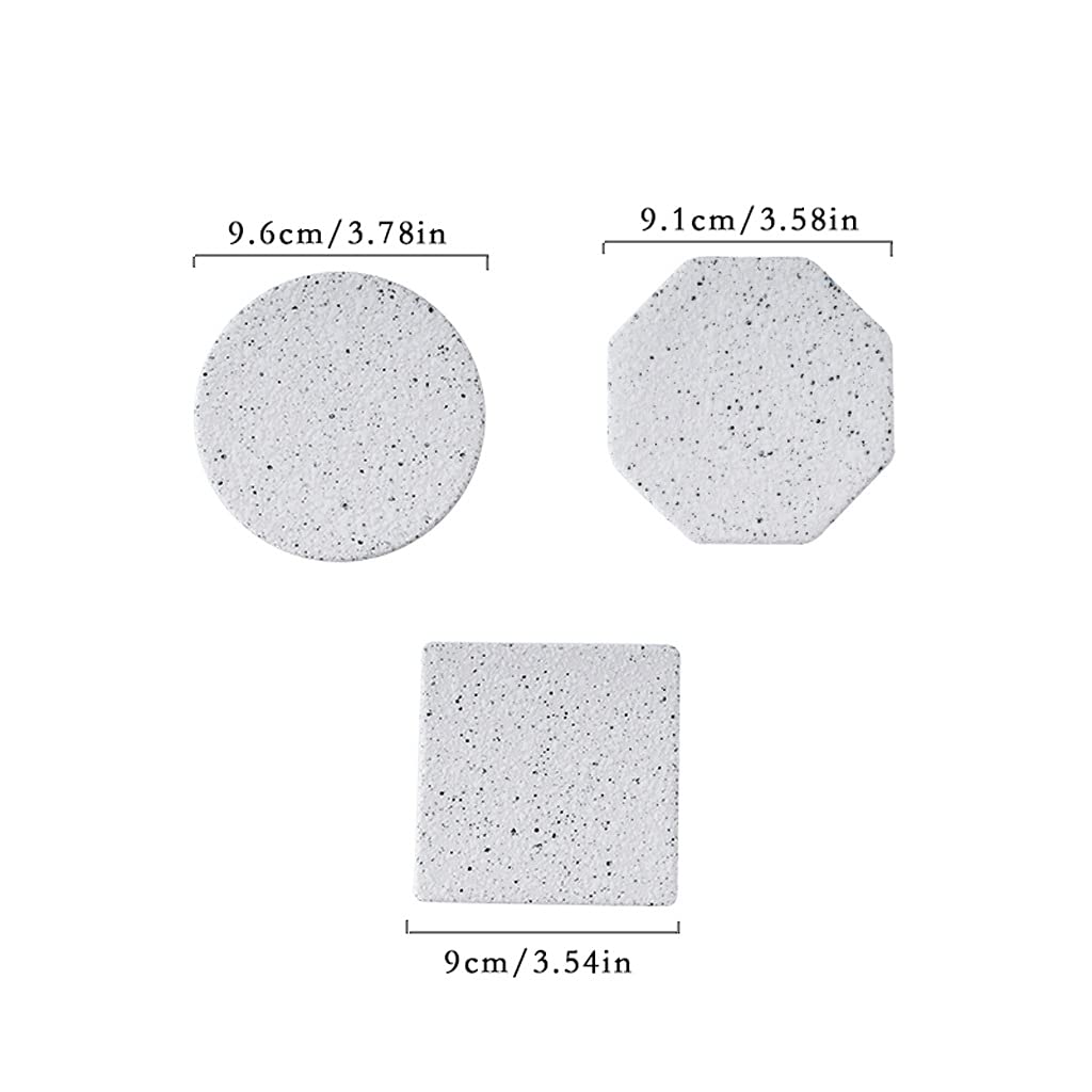 LUCBEI Sottobicchieri per Bevande Bere sottobicchieri Set di 6 sottobicchieri in Tazza di Granito impedisci Le sottobicchieri da Tavolo e mobili Sottobicchieri per tavolino da caffè (Color : B)