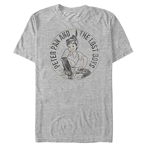 T-shirt Disney Homme grande taille 3XL vêtement col rond gris décontracté