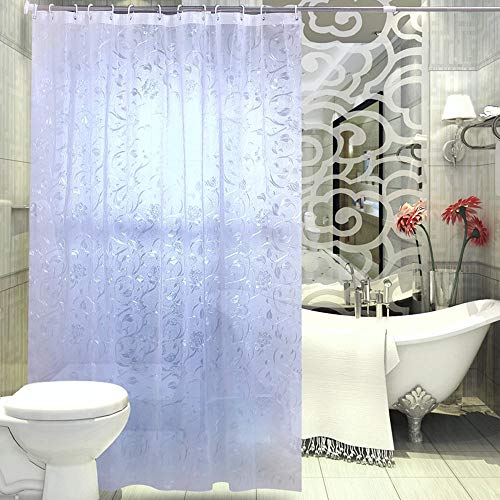Rideau de douche sans perçage imperméable anti-moisissure cloison Ev - 2