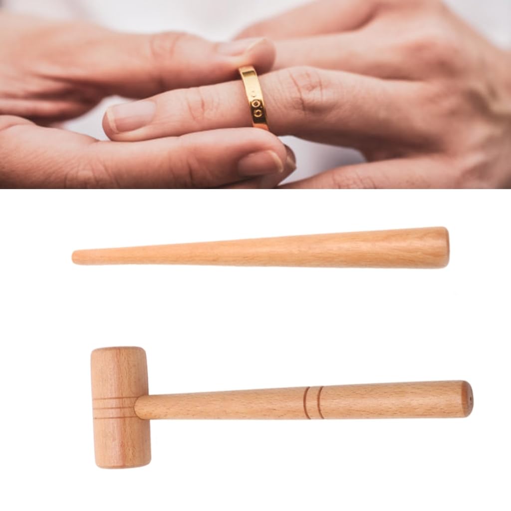 Wood Jewelry Hammer Jewelry Repair Hammer Rings Making Tool Rings Adjuster Repair Tool Jewelry Crafting Tool for Jewelry