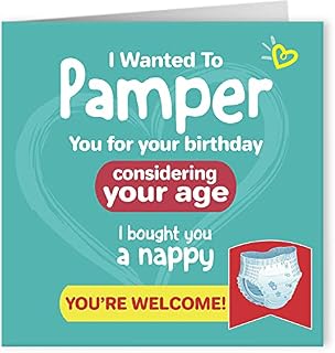Cult Kitty - Wanted To Pamper You - Rude Happy Birthday Cards For Him - Funny Birthday Card For Her - Funny Birthday Cards For Men - Funny Birthday Cards For Women - Birthday Card Adult