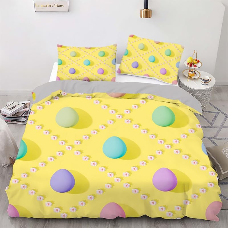 Housse de couette 140x200 microfibre parure de lit 3 pièces décoration chambre ado pas cher