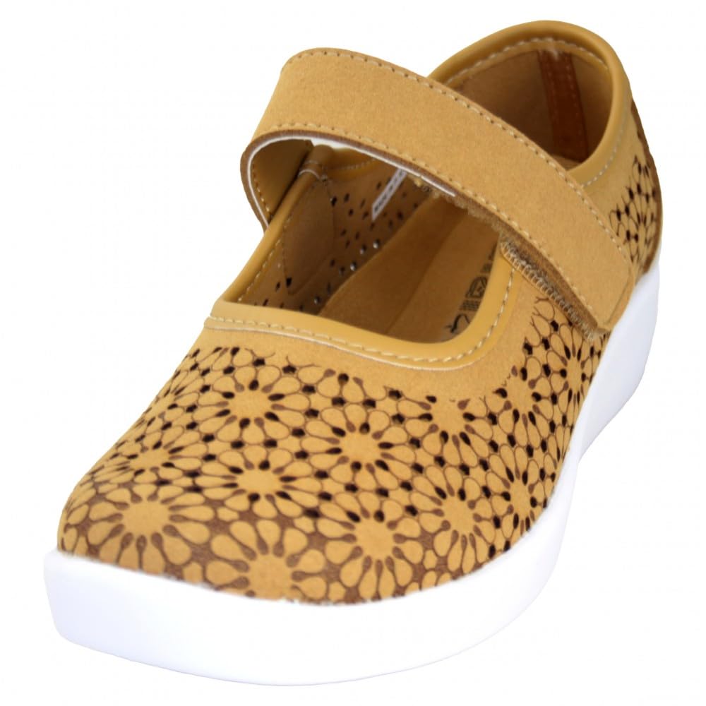 Doctor Cutillas Zapato,mocasín,Calado,Cierre de Velcro,Plantilla Extraible,Suave,Suela Blanca de Goma, para: Mujer