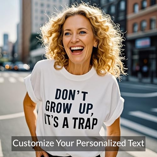 Personalized Custom T Shirts for Women Men T-Shirt Front Back Add Your Own Design with Image Text Logo3