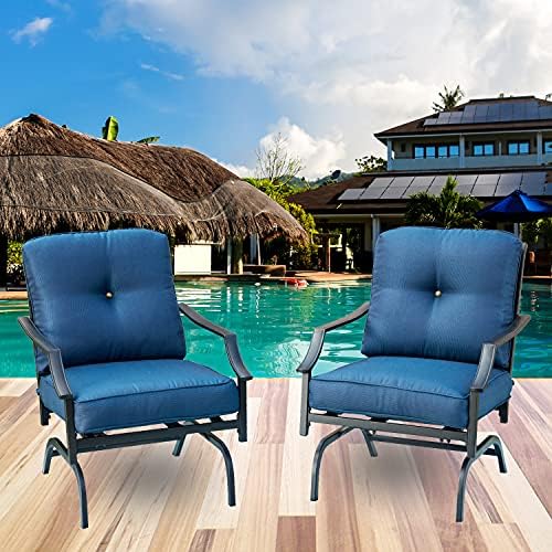 LOKATSE HOME 2 Pieces Outdoor Conversation Furniture Patio Bistro