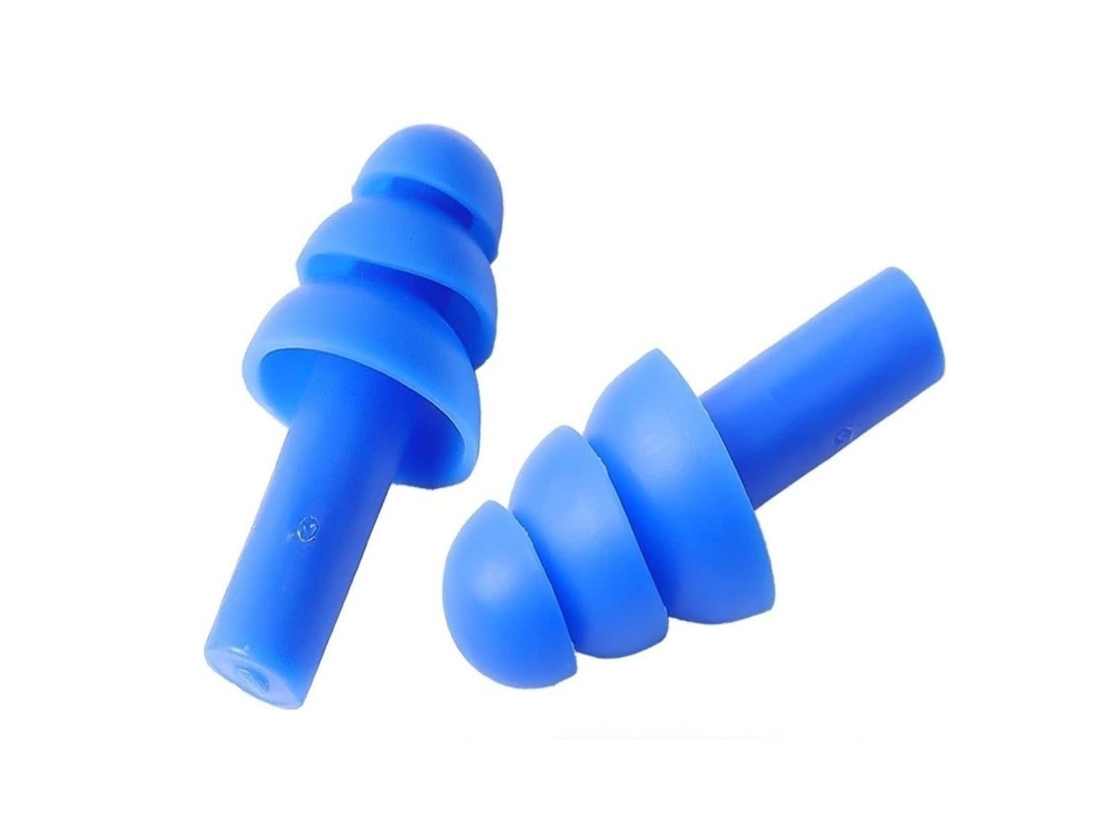 Tapones de silicona reutilizables para los oídos, con cancelación de ruido, impermeables, para dormir (1 par (2 unidades)