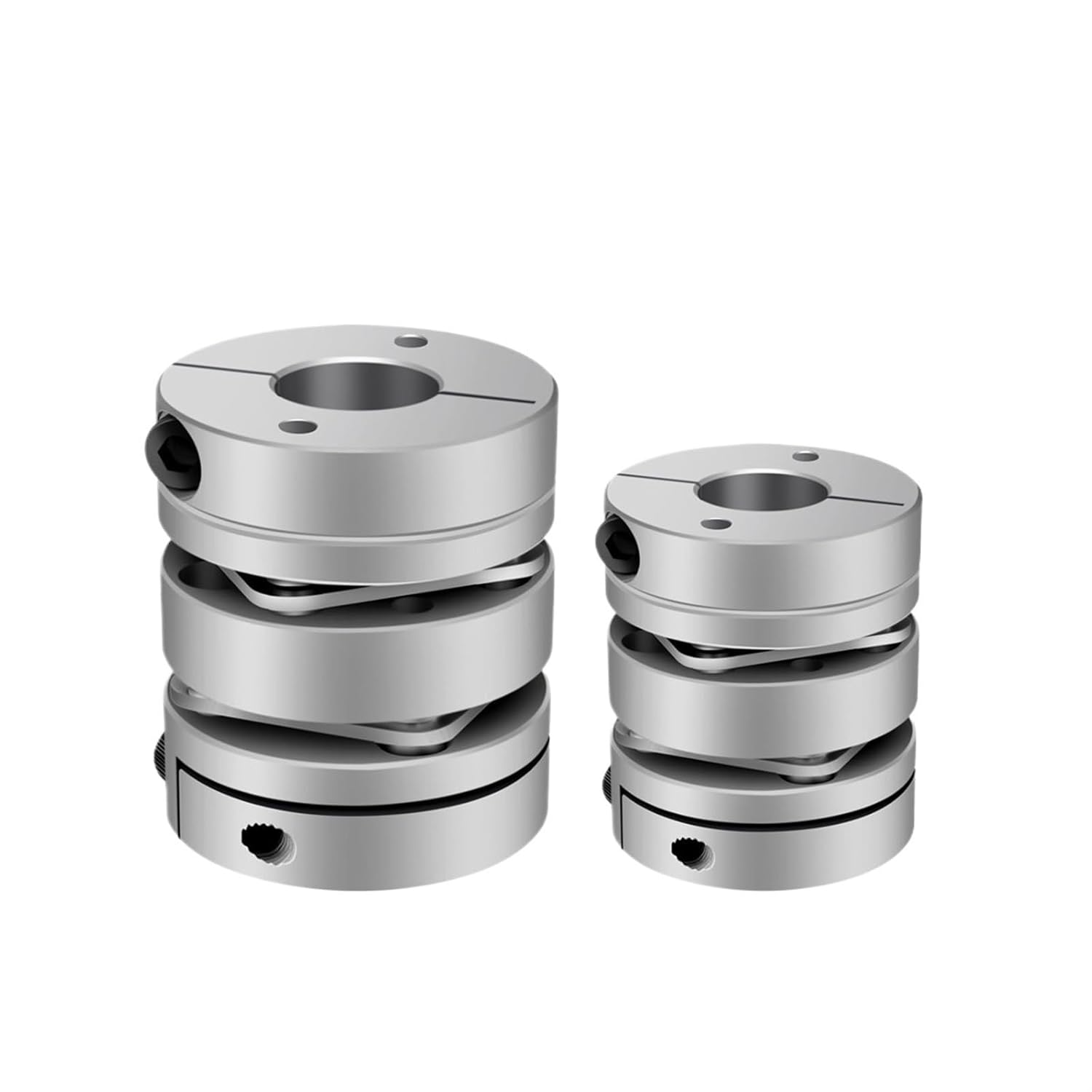 Aluminum Alloy D44L50 Double Diaphragm Coupling Elastic Connector D44mm L50mm Ball Screw Step servo Motor Encoder Computer(16X16)