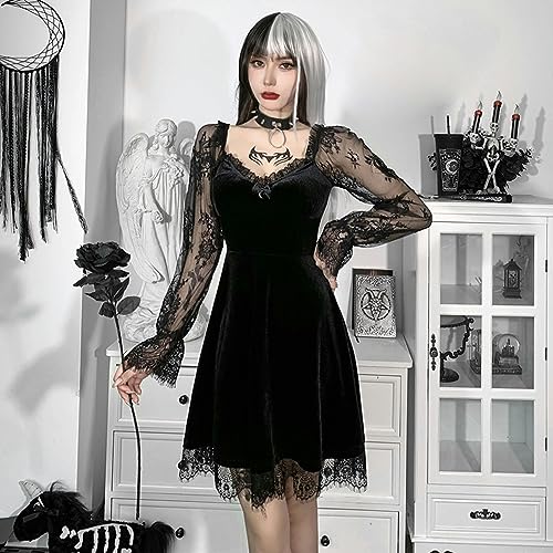 Robe de pizzo sombre pour sculpter les formes sans serrer - 5