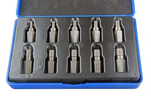 Us Pro 10Pc Hex Head Multi-Spline Extractors, Removes Broken Studs Etc B2622
