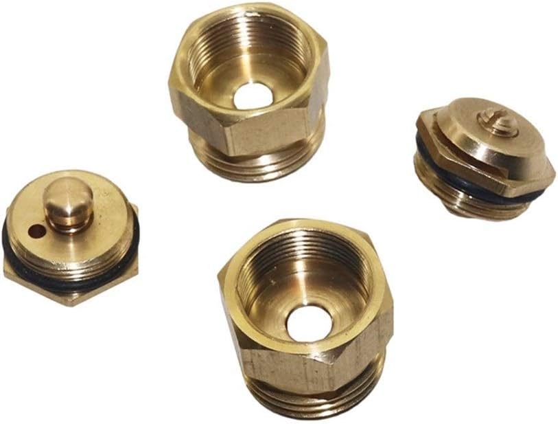 Garden Sprinkler Watering Sprayer 180 Degrees Refraction Nozzle Adjustable Water Atomizing Spray Nozzle For Connecting PE Pipe With 1/2" Male Thread 20 Pcs (Color : Brass)