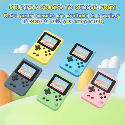 Image of Retro Game Console, Built-in 400 Classic Retro Gaming Console, 1020mAh Rechargeable Battery, 3.0 Inch IPS Screen Retro Handheld Game Console, Portable Arcade Video Gaming Console (Gray)