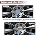 Sandfren 4PCS Sport Car Wheel Hub Center Cap Sticker, 56mm 2.2