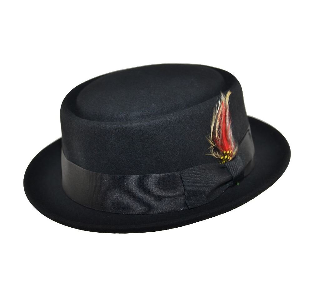 JMC Trading CompanyWool Felt Pork Pie HAT - Black X Large