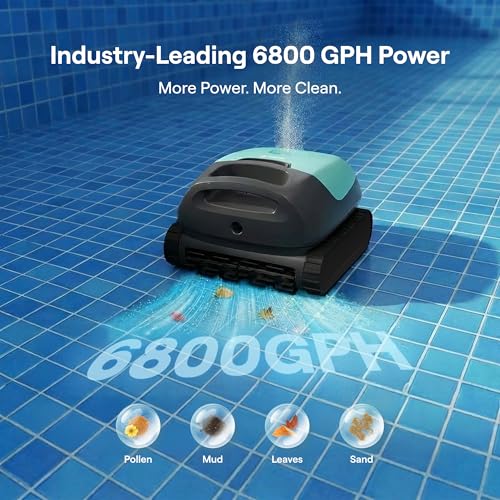 Image of (2026 Upgrade) Beatbot Sora 10 Cordless Pool Vacuum Robot for Inground & Above Ground Pools, 6800 GPH Suction, Floor /Wall /Waterline /Shallow Area Cleaning, Waterline Parking, Cyan Green