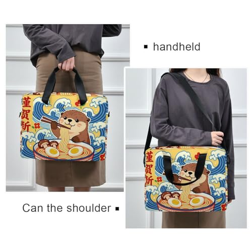Maletín para laptop 15.6" estilo kawaii amarillo miniatura 2
