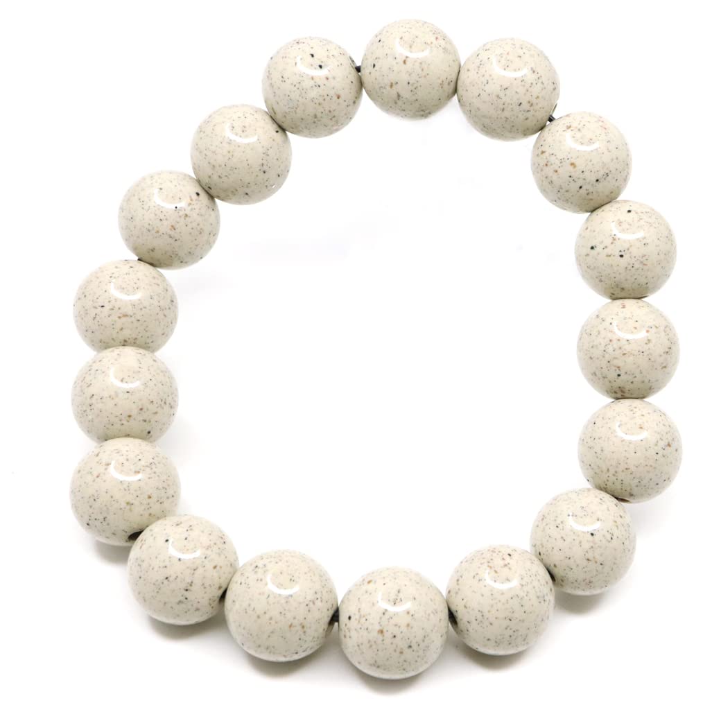 Amazon | [ONE.ONE] 北投石 ブレスレット 12mm 台湾産 ほくとうせき