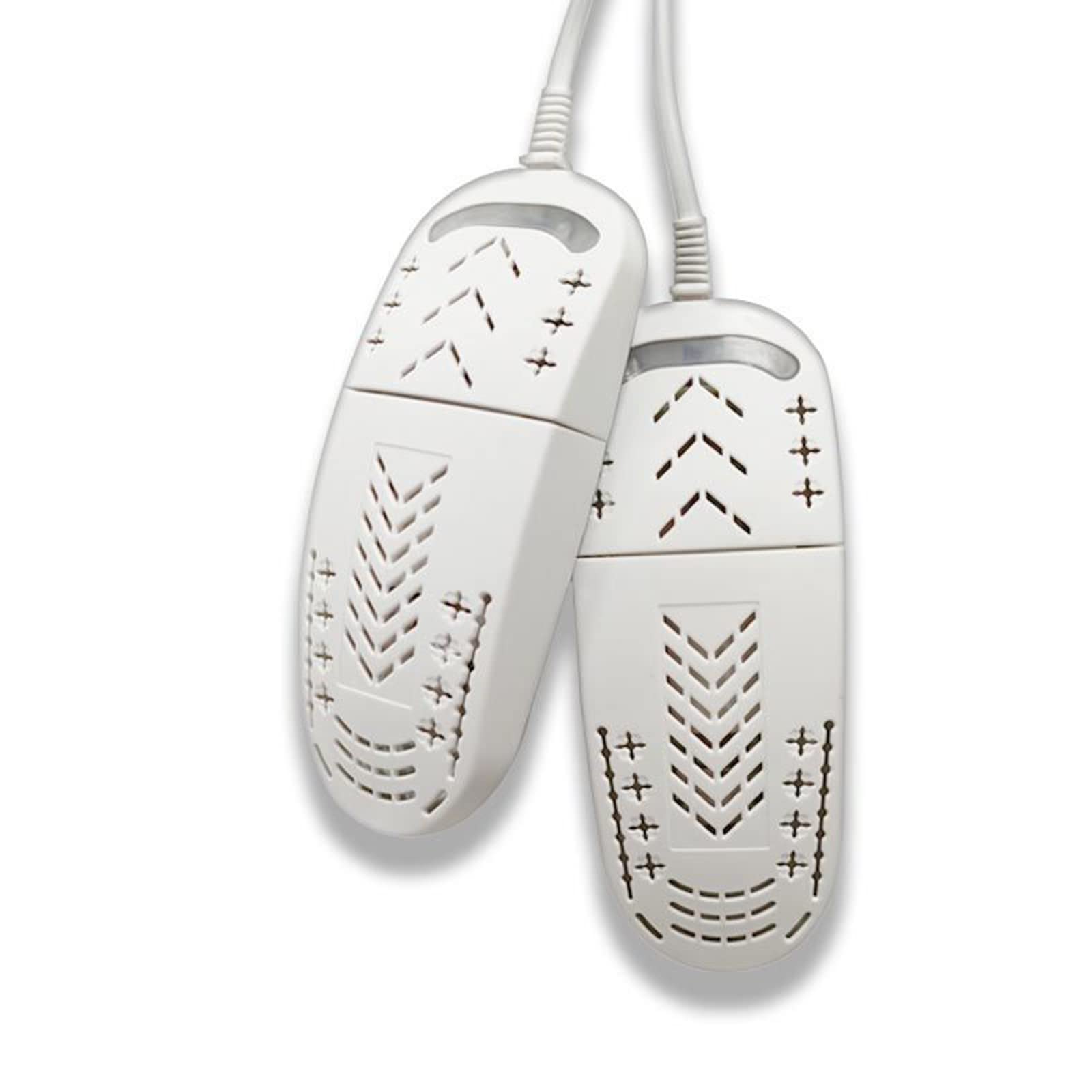 Chauffe-Chaussures Portable USB Chauffe-Pieds Dispositif de déshumidification Séchage Rapide avec Minuterie pour Bottes Mouillées Gants Chaussettes Chapeaux,Blanc