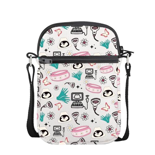 CMNIM Ultrasound Gift Ideas Sonography Mini Crossbody Bag Adjustable Strap Ultrasound Tech Gift Sonographer Thank You Gifts2