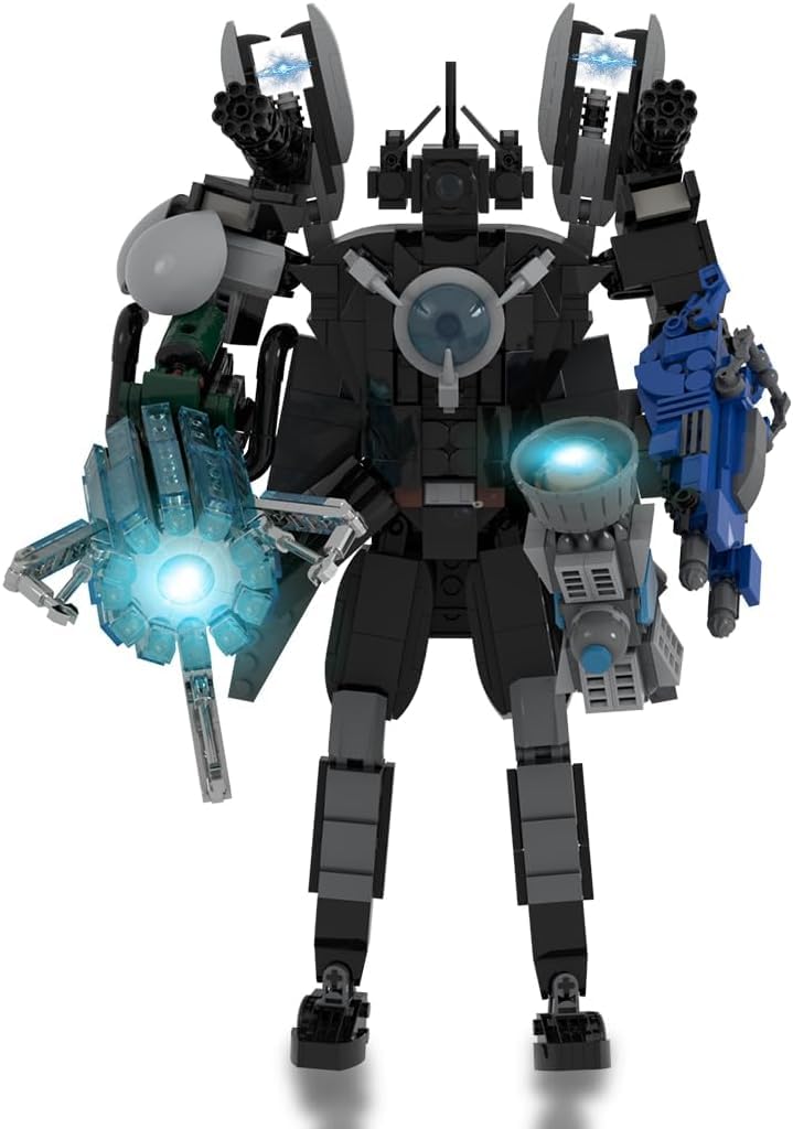 Titan Speaker Man Game, Mini Toilet Toy Figure Set, Building Blocks (Monitor Man)