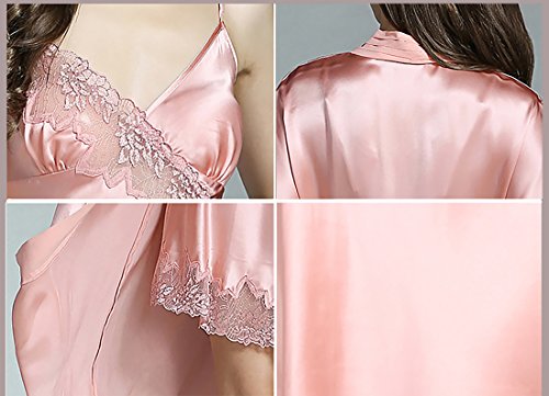 LSHARON-Ensemble-de-pyjama-sexy-en-dentelle-100-soie-de-murier-19-momme-pure-soie