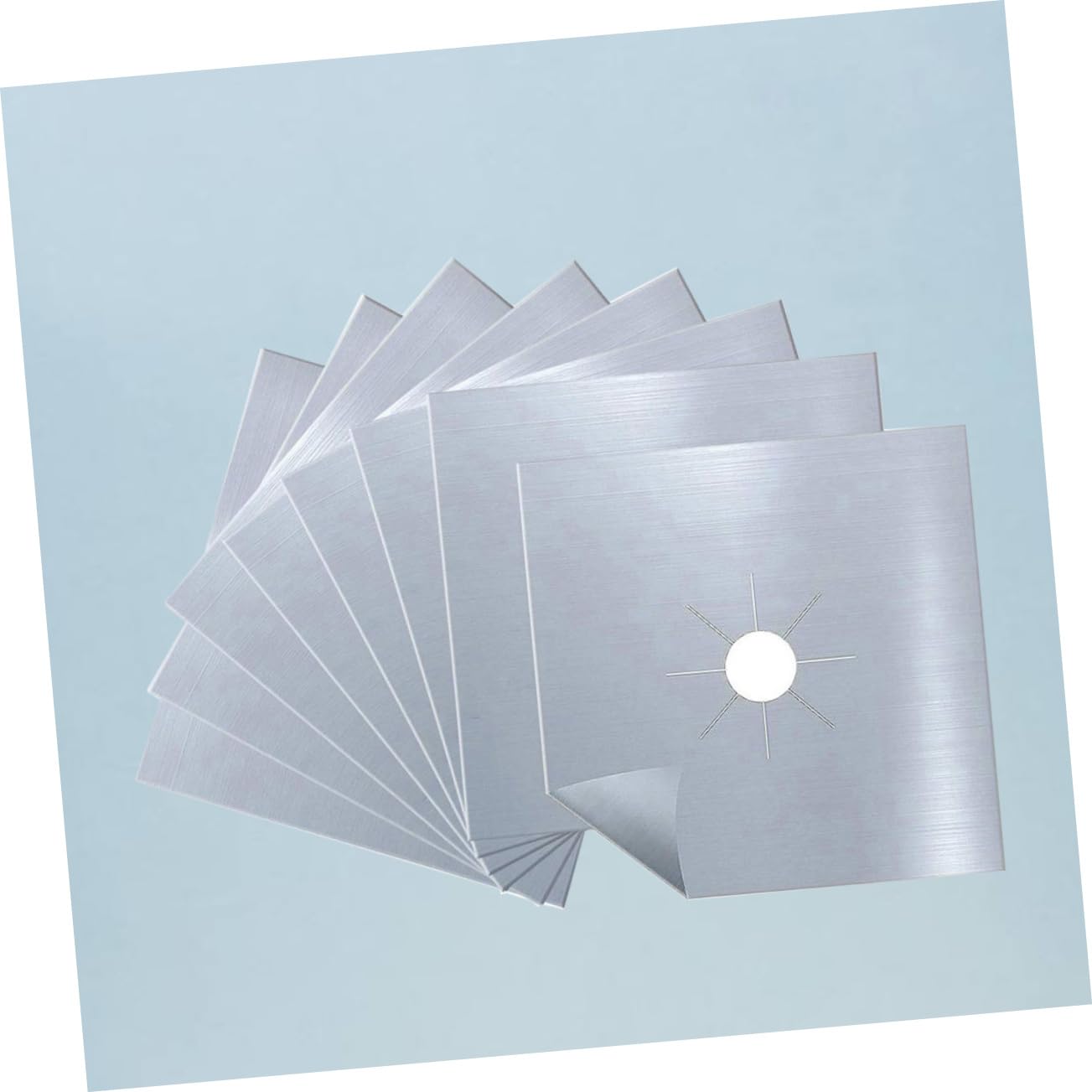 DOITOOL 24pezzi Coperture Per Bruciatore Gas Protettori Per Piano Riutilizzabili Tappetini Antiadherent Facili e Installare Compatibili