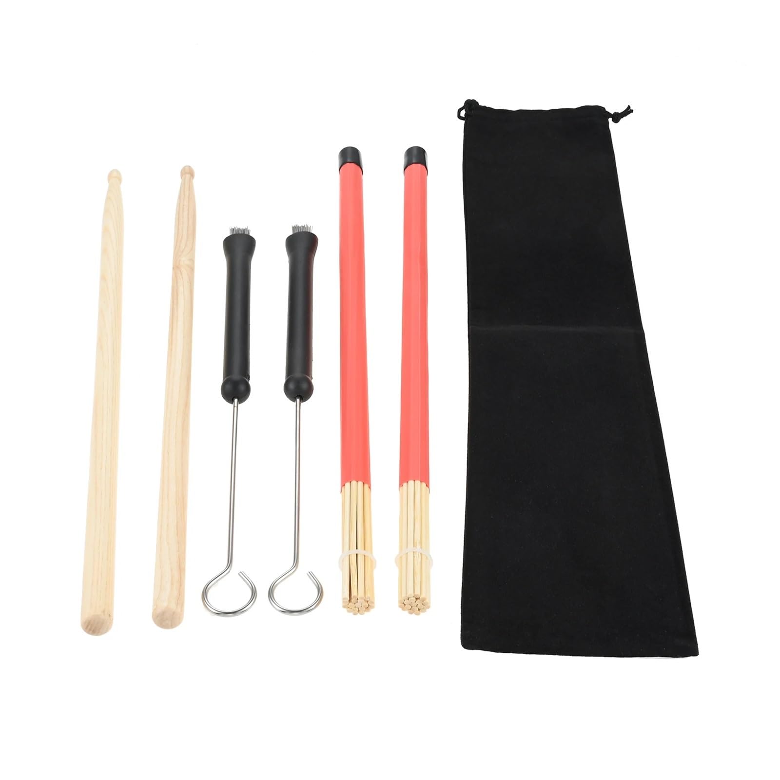 Jeu De Brosses For Baguettes De Tambour, Fil Machine En Érable 5A
