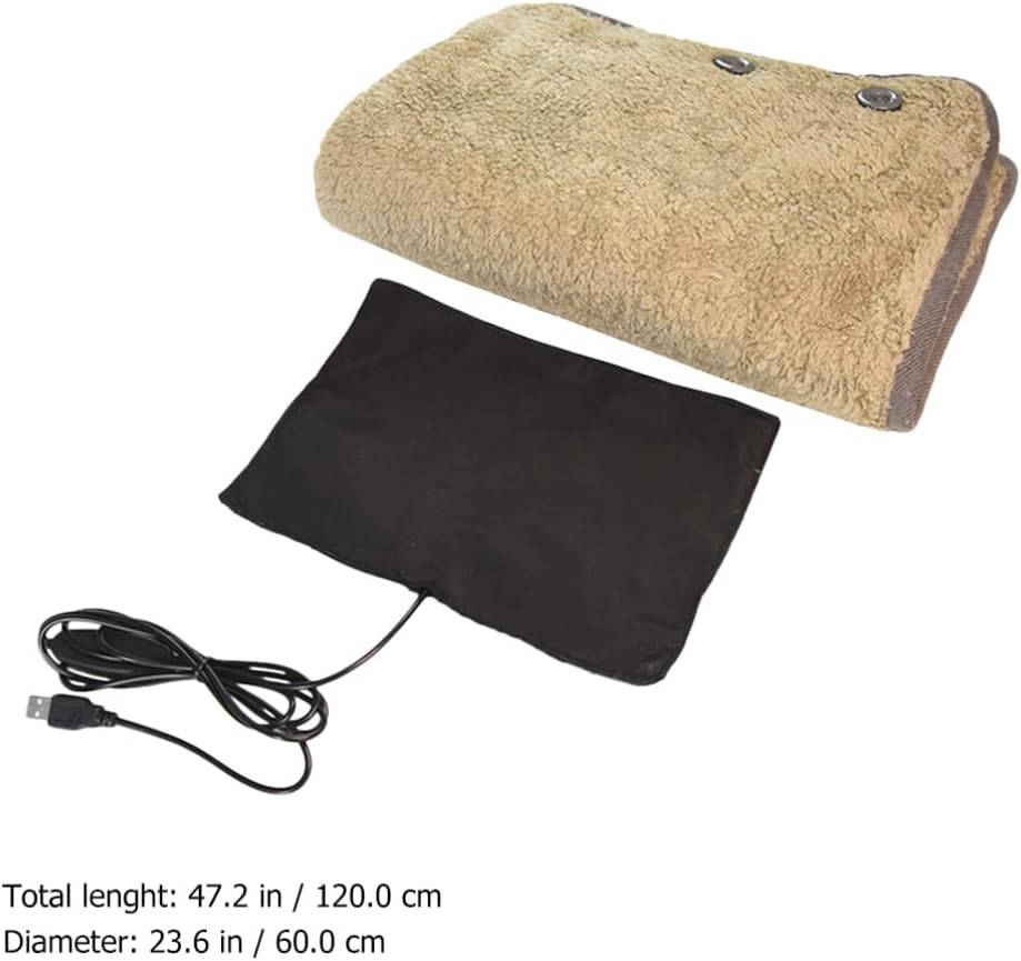 VICASKY USB Heated Shawl Blanket Portable Energy-Saving Overheat Quick for Home and Cozy and Convenient for Cold Weather