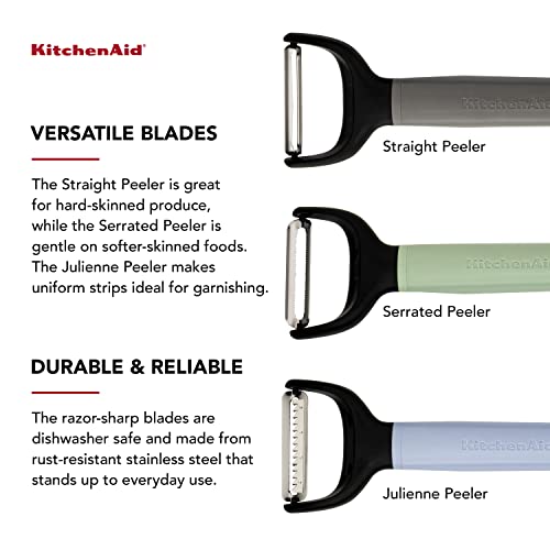 Kitchenaid Universal Assorted Peeler Set, 3-Piece, Pastel #TOP2