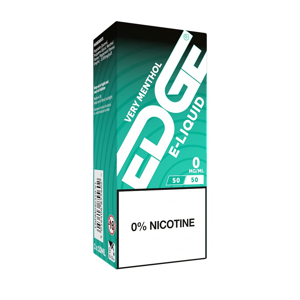 edge vape liquid review EDGE Vaping - 5-Pack - High Quality Very Menthol 50-50 10ml Vape Juice 0mg