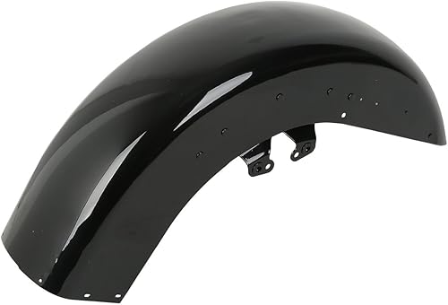 TCT-MOTORPARTS Guardabarros delantero negro vívido para Harley Tri Electra Glide Ultra Limited FLHTCU FLHTCUL FLHTK FLHTKL Road King 2014-2023