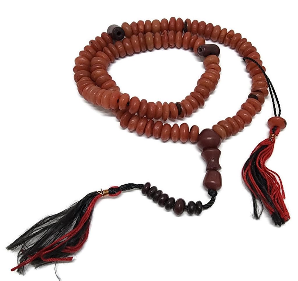 Chapelet Musulman Tasbih 99 Perles - Perles Verre 6 Mm, Pampille - Fabriqué En Turquie - Cadeau Ramadan, Eid, Hajj