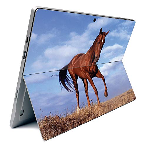 Image of MightySkins Carbon Fiber Skin for Microsoft Surface Pro 7 - Horse | Textured Carbon Fiber Finish | Easy to Apply, Remove, and Change Styles | Made in The USA (CF-MISURPR7-Horse)