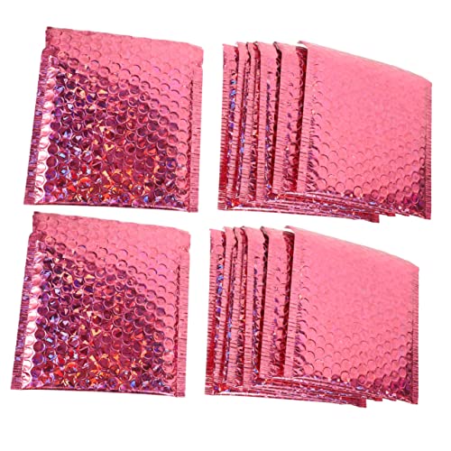STOBOK Envelopes Bolha Envelopes Coloridos 100 Peças Bolha Colorida Cor Rosada Película De Alumínio