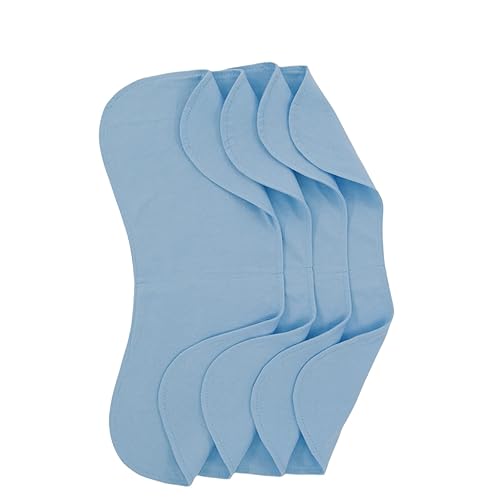 Miniatura 29 de Juego de 4 paños para eructos para bebé, curvos, absorbentes y suaves, valiosos, paquete de 4 capas dobles (ciervos de tono gris) 4 Mix,Azul,gris,