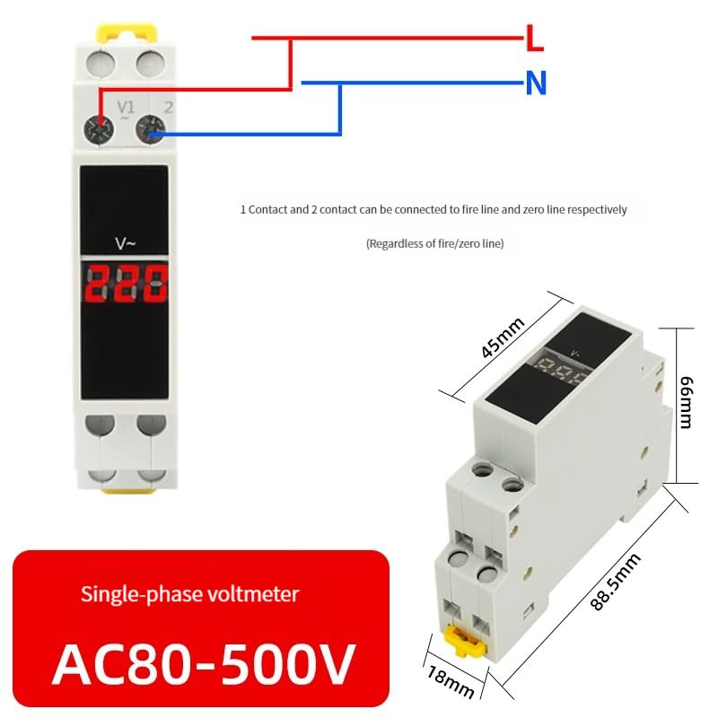 Voltmètre ampèremètre pour éviter les surcharges électriques du tableau - 2