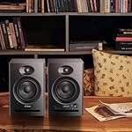 Ortizan C7 Dual-Mode 2.0 Studio Monitors, Active Monitor Speakers for Near Field Music Production, Bluetooth 5.3 Wireless Computer PC Monitor Gaming Bookshelf Speakers(Pair, Black) - Image 5