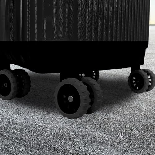 Luggage Wheel Protector Covers - 8pcs Silicone Spinner Wheel Protectors, Shock‑proof Waterproof Cover | Multipurpose Wear‑resistant Annti‑noise Travel Accessories for 2.17–2.68 in Luggage Casters2