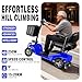 Mobility Scooter for Adults,4 Wheel Mobility Scooter,15 Miles Range,300WH Battery,300LBS Capacity,Lightweight and Portable,with LED Headlights and Basket,Charger Included (Blue)