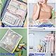 ATB-Foger 12 Pcs Mesh Plastic Zip Bag Dokumententaschen mit Reißverschluss Kunststoff Mesh Datei Taschen für Schule, Zuhause, Büro, Reisen, Kosmetika 6 Größen